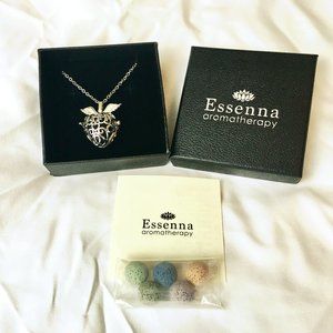 Aromatherapy Necklace - 6 colored lava stones